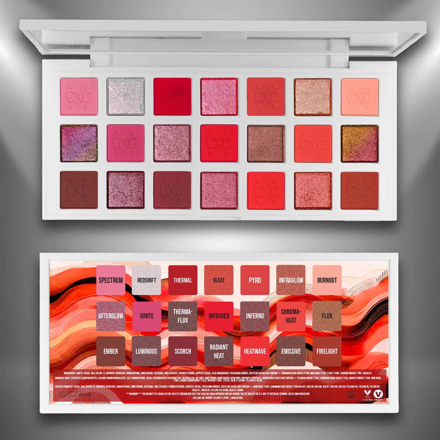 InfraRed Deluxe Eyeshadow Palette