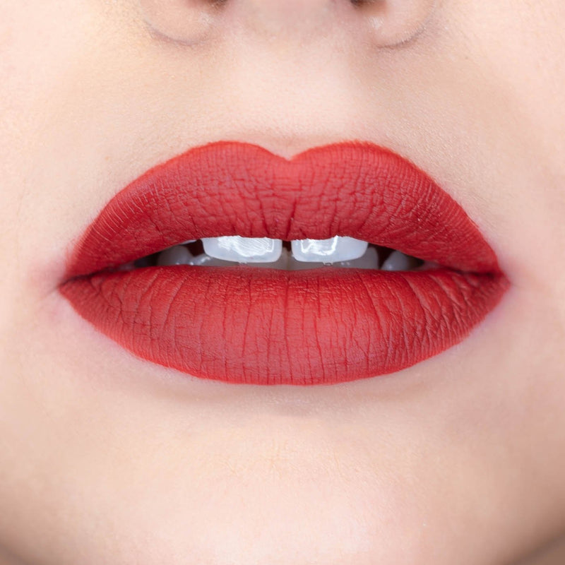 Power is a Deep Red Liquid Lipstick 